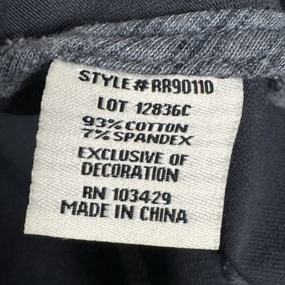 Anthropologie Marrakech Tavi Moto Zip Up Jacket Womens M Blue Gray Cotton Casual - Picture 10 of 10